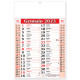 Calendario olandese Trimensile corpo in Bicromia