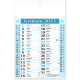 Calendario olandese Trimensile corpo in Bicromia