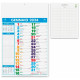 Calendario Multicolor notes Personalizzali con il tuo logo