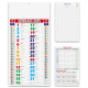 Calendario Olandese Multicolor corpo con grafica in quadricromia 