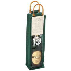 Porta bottiglie con manici in bamboo