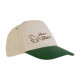 Cappellino  cotone naturale con visiera colorata