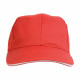 Cappellino a sei pannelli cotone e poliestere
