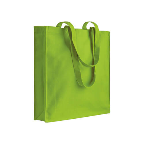 Shopper in cotone colorato e soffietto 220 gr-mq Shopper in cotone colorato e soffietto 220 gr-mq