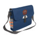 Borsa tracolla con taschine rete bibolori Borsa tracolla con taschine rete bibolori