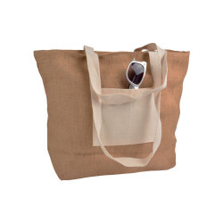 Borsa in Juta con chiusura Lampo