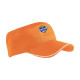 Cappelino cotone con chiusura velcro e profilo in contraso Cappelino cotone con chiusura velcro e profilo in contraso