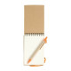 Block notes con penna senza righe Block notes con penna senza righe
