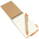 Block notes con penna senza righe Block notes con penna senza righe