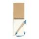Block notes con penna senza righe Block notes con penna senza righe