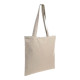 Shopper in cotone con zip di chiusira Shopper in cotone con zip di chiusira