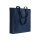 Shopper cotone chiusura con zip e soffietto