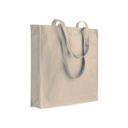 Shopper con soffietto con zip 250 g/m2