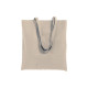 Shopper cotone chiusura con zip e soffietto Shopper cotone chiusura con zip e soffietto