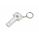 Portachiavi a forma di chiave con finiture argento Portachiavi a forma di chiave con finiture argento