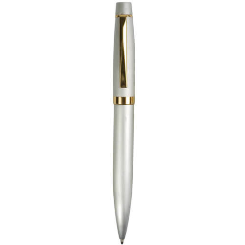 Penna Metallo Colore silver Finiture Color Oro