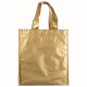 Mini shopper con soffietto in tnt laminato