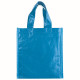 Mini shopper con soffietto in tnt laminato
