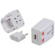 Adattatore corrente viaggio c/usb personalizzabile