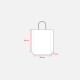 Shopper in carta laminata e soffietto