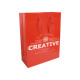 Shopper in carta laminata e soffietto