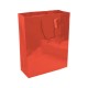 Shopper in carta laminata. Maniglie con cordino