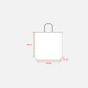 Shopper in carta laminata. Maniglie con cordino