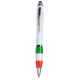 Penna twist in plastica tricolore personalizzabile Penna twist in plastica tricolore personalizzabile