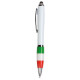 Penna twist in plastica tricolore personalizzabile Penna twist in plastica tricolore personalizzabile
