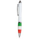Penna twist in plastica tricolore personalizzabile Penna twist in plastica tricolore personalizzabile