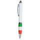 Penna twist in plastica tricolore personalizzabile Penna twist in plastica tricolore personalizzabile