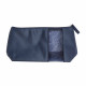 Beauty case in con finestra e chiusura lampo.