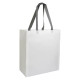 Shopper tnt laminato manici grigi a contrasto Shopper tnt laminato manici grigi a contrasto