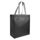 Shopper tnt laminato manici grigi a contrasto Shopper tnt laminato manici grigi a contrasto