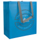 Shopper tnt laminato manici grigi a contrasto Shopper tnt laminato manici grigi a contrasto