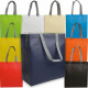 Shopper tnt laminato manici grigi a contrasto Shopper tnt laminato manici grigi a contrasto