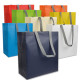 Shopper tnt laminato manici grigi a contrasto Shopper tnt laminato manici grigi a contrasto