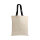 Shopper mini in cotone con manici corti colorati