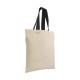 Shopper mini in cotone con manici corti colorati