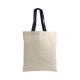 Shopper mini in cotone con manici corti colorati