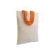 Shopper mini in cotone con manici corti colorati