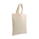 Shopper mini in cotone con manici corti colorati