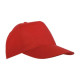 Cappellino a 5 pannelli adulto poliestere