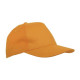 Cappellino a 5 pannelli adulto poliestere