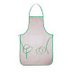Grembiule policotone con bordo colorato