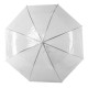 Ombrello pvc trasparente auto m/curvo Ombrello pvc trasparente auto m/curvo