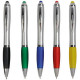 Penna twist fusto argentato Stampa il tuo logo
