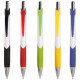 Penna corpo bianco clip ed impugnatura colorata Penna corpo bianco clip ed impugnatura colorata