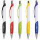Penna corpo bianco clip ed impugnatura colorata Penna corpo bianco clip ed impugnatura colorata