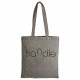 Shopper in cotone riciclato effetto melange Shopper in cotone riciclato effetto melange